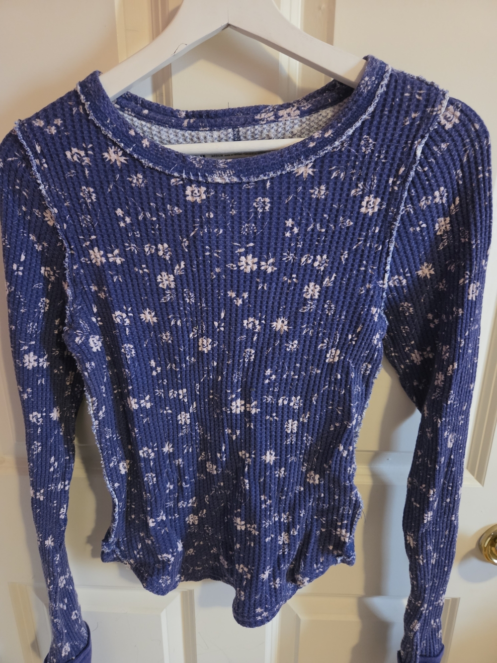 NWT - Free People Purple Floral Long Sleeve